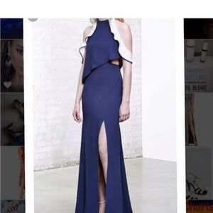 Jonathan Simkhai Navy cutout gown